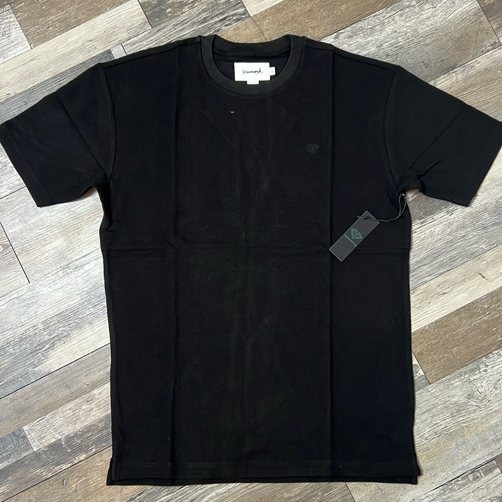 Diamond Supply Co.  Tee new unisex size S 🆕 black t-shirt Diamond knit ribbed